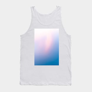 Glorious sunset patter, Pink to blue background, diagonal. Tank Top